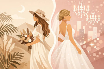 Boho oder Glamour Brautkleid - was passt?