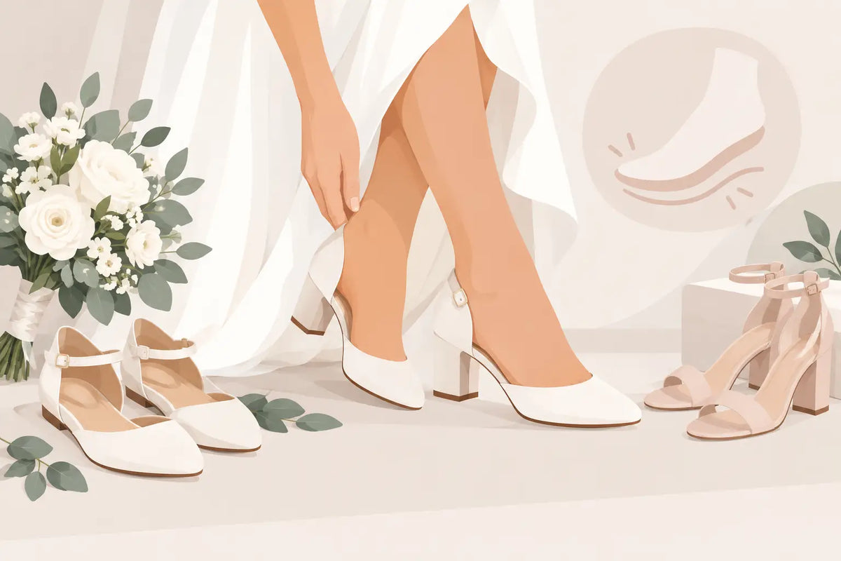 Bequeme Brautschuhe für die Hochzeit finden