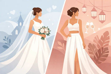 Brautkleid oder Zweiteiler zur Hochzeit?