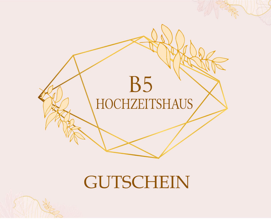 B5 Hochzeitshaus - Geschenkgutschein