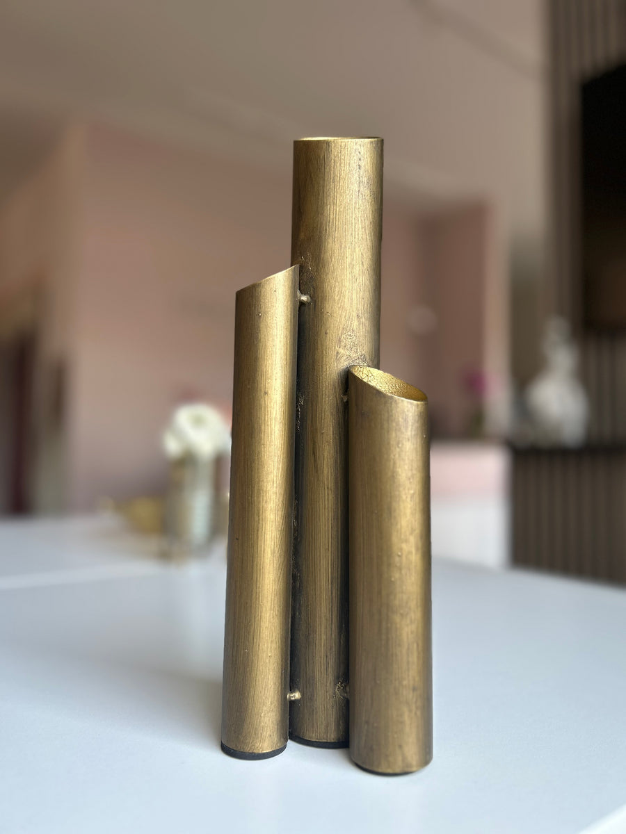 Dekoration Blumenvase Gold